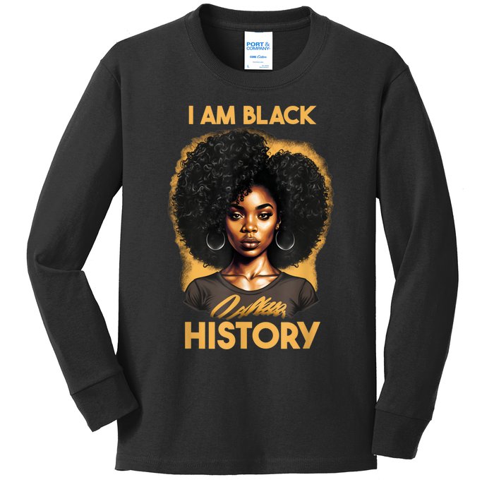 Blackity Black Every Month Black History BHM African Gifts Kids Long Sleeve Shirt