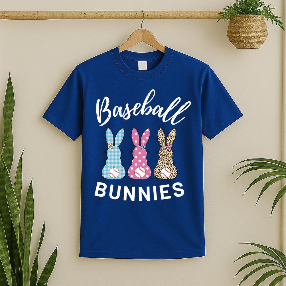 Baseball Bunnies Easter Bunny Mom Funny Gift T-Shirt