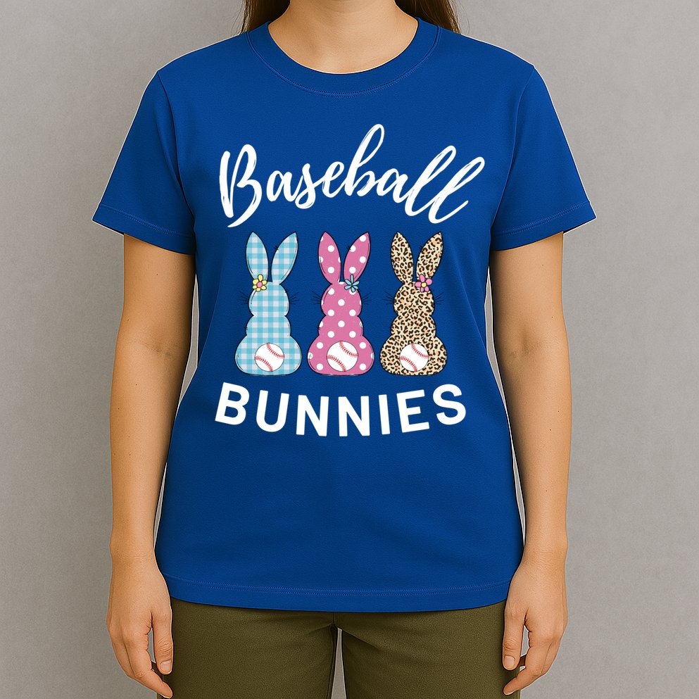 Baseball Bunnies Easter Bunny Mom Funny Gift T-Shirt