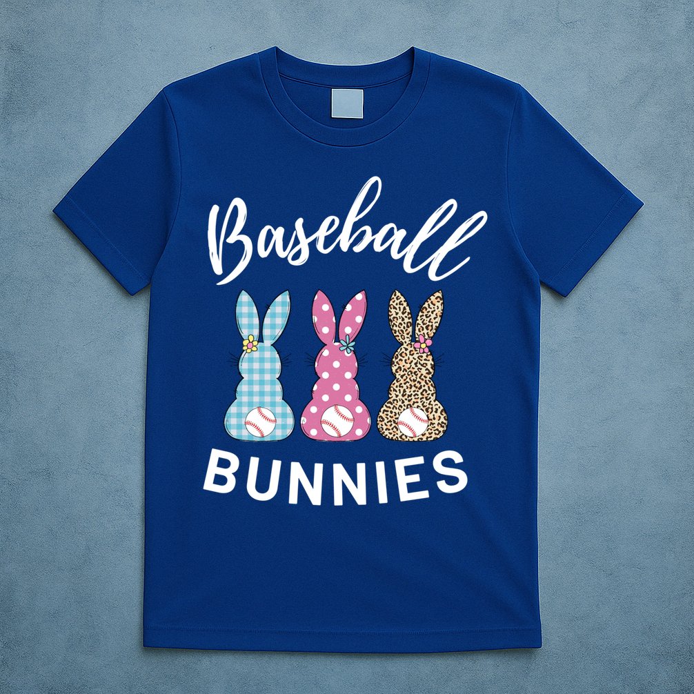 Baseball Bunnies Easter Bunny Mom Funny Gift T-Shirt