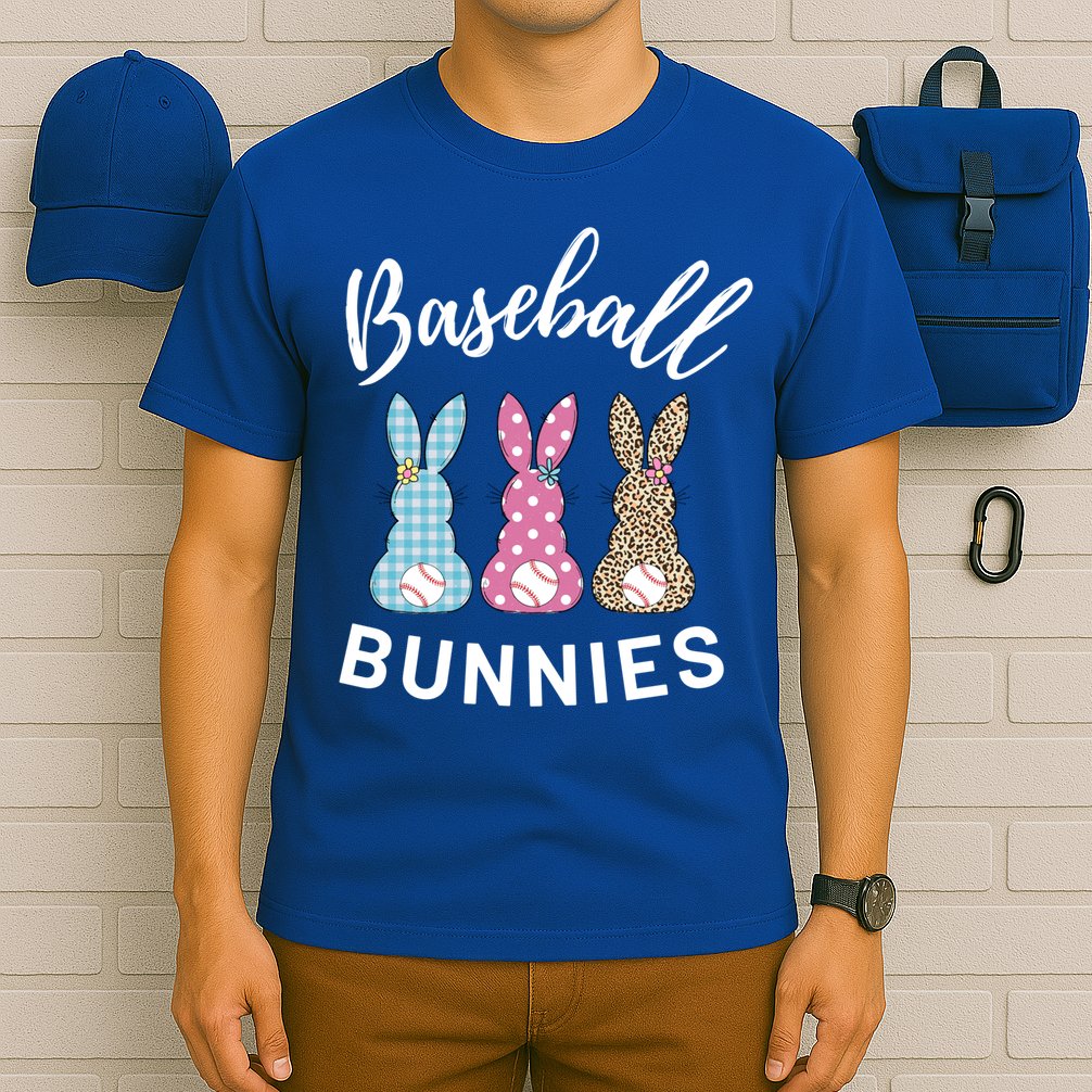 Baseball Bunnies Easter Bunny Mom Funny Gift T-Shirt