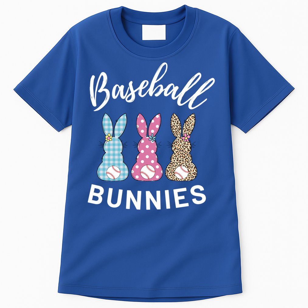 Baseball Bunnies Easter Bunny Mom Funny Gift Tall T-Shirt