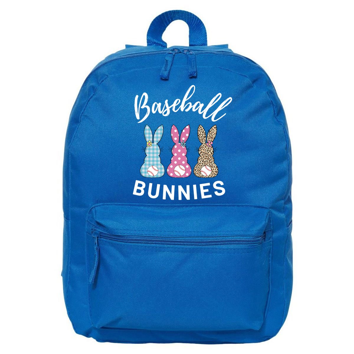 Baseball Bunnies Easter Bunny Mom Funny Gift 16 in Basic Backpack