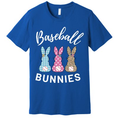 Baseball Bunnies Easter Bunny Mom Funny Gift Premium T-Shirt