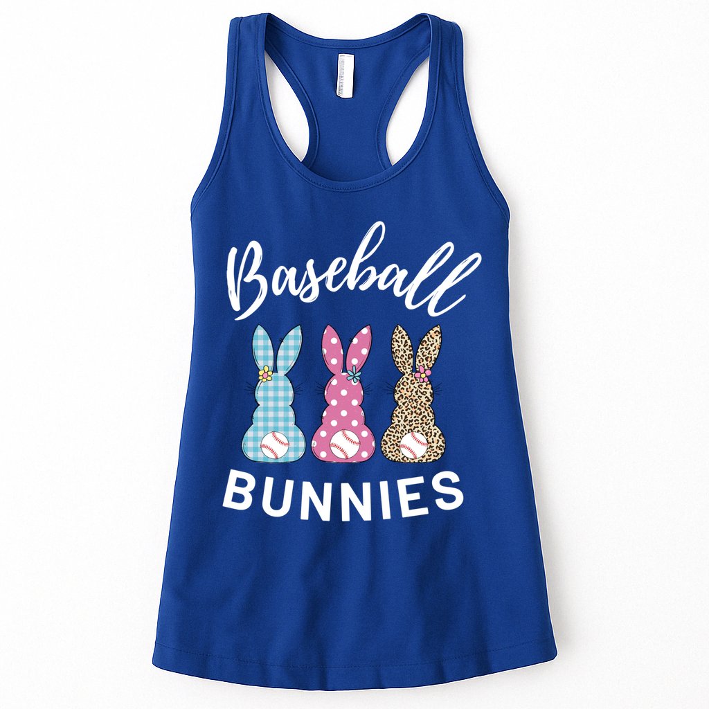 Baseball Bunnies Easter Bunny Mom Funny Gift Womens Tank Top