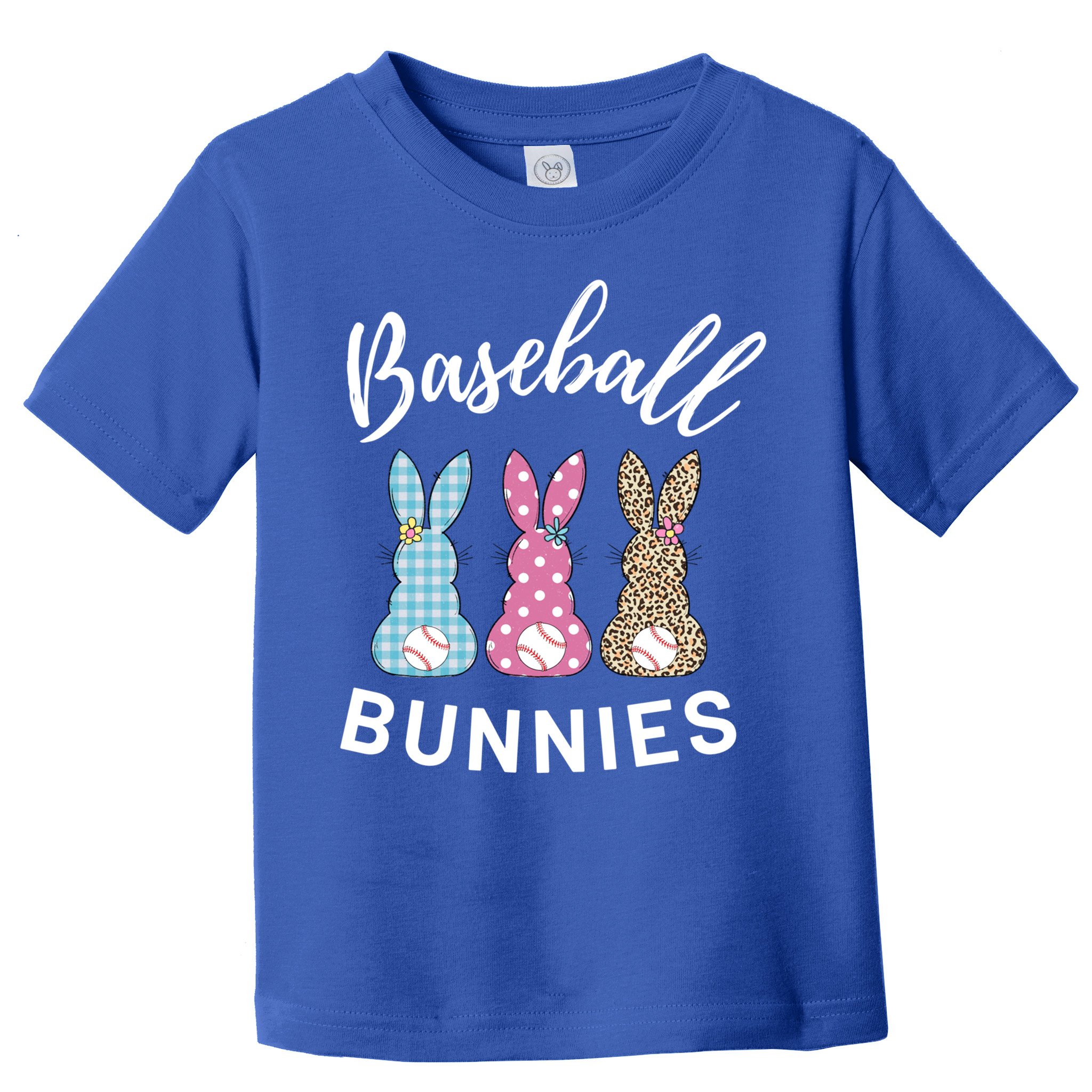 Baseball Bunnies Easter Bunny Mom Funny Gift Toddler T-Shirt