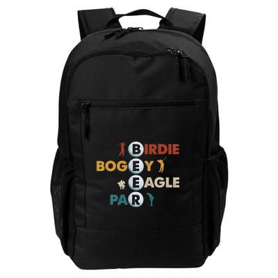 Birdie Bogey Eagle Par Beer Funny Golf Golfing Golfer Gift Backpack