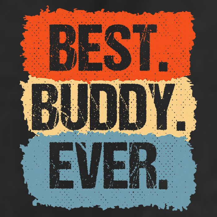 Best Buddy Ever 7 Panel Mesh Trucker Snapback Hat