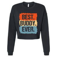 Best Buddy Ever Cropped Pullover Crew
