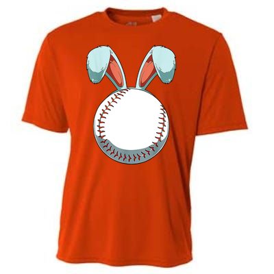 Baseball Bunny Easter Holiday Sport Lover Cooling Performance Crew T-Shirt