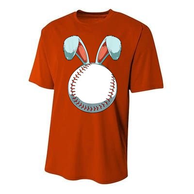 Baseball Bunny Easter Holiday Sport Lover Performance Sprint T-Shirt