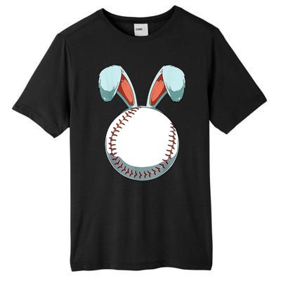 Baseball Bunny Easter Holiday Sport Lover Tall Fusion ChromaSoft Performance T-Shirt