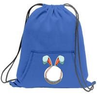 Baseball Bunny Easter Holiday Sport Lover Sweatshirt Cinch Pack Bag