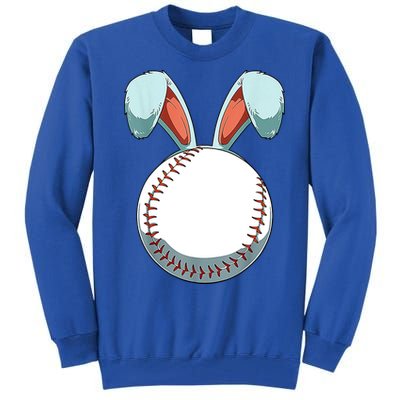 Baseball Bunny Easter Holiday Sport Lover Tall Sweatshirt