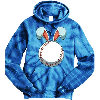 Baseball Bunny Easter Holiday Sport Lover Tie Dye Hoodie