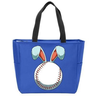 Baseball Bunny Easter Holiday Sport Lover Zip Tote Bag