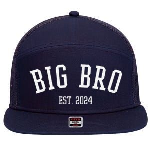 Big Bro Est. 2024 New Big Brother 7 Panel Mesh Trucker Snapback Hat