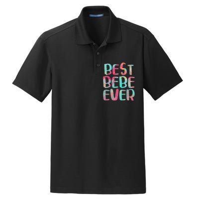 Best Bebe Ever Mother's Day Dry Zone Grid Polo