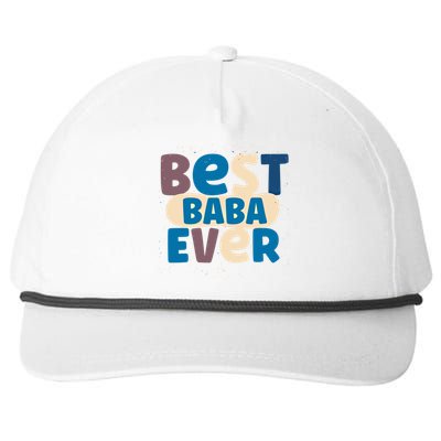 Best Baba Ever Dad Father Persian Arabic Daddy Papa Fathers Gift Snapback Five-Panel Rope Hat