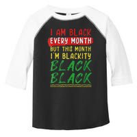 Blackity Black Every Month Black History BHM African Toddler Fine Jersey T-Shirt