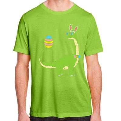 Brontosaurus Bunny Ears Egg Easter Day Dinosaur Dino Adult ChromaSoft Performance T-Shirt