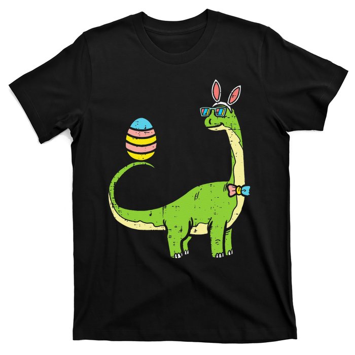 Brontosaurus Bunny Ears Egg Easter Day Dinosaur Dino T-Shirt