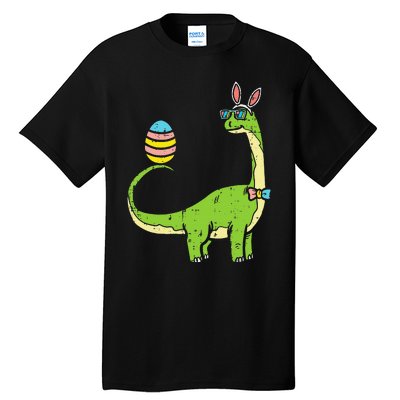 Brontosaurus Bunny Ears Egg Easter Day Dinosaur Dino Tall T-Shirt