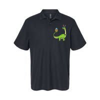 Brontosaurus Bunny Ears Egg Easter Day Dinosaur Dino Softstyle Adult Sport Polo