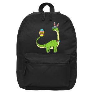 Brontosaurus Bunny Ears Egg Easter Day Dinosaur Dino 16 in Basic Backpack