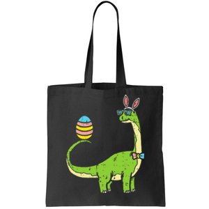 Brontosaurus Bunny Ears Egg Easter Day Dinosaur Dino Tote Bag