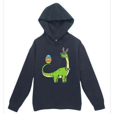 Brontosaurus Bunny Ears Egg Easter Day Dinosaur Dino Urban Pullover Hoodie