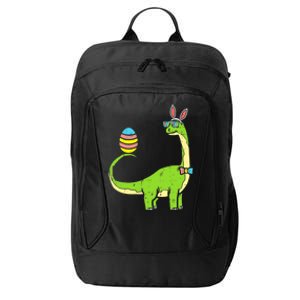 Brontosaurus Bunny Egg Easter Day Dinosaur Dino Boy City Backpack