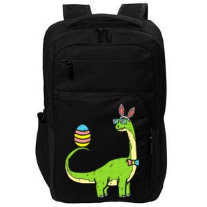 Brontosaurus Bunny Egg Easter Day Dinosaur Dino Boy Impact Tech Backpack