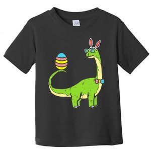 Brontosaurus Bunny Egg Easter Day Dinosaur Dino Boy Toddler T-Shirt