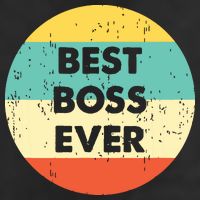 Best Boss Ever 7 Panel Mesh Trucker Snapback Hat