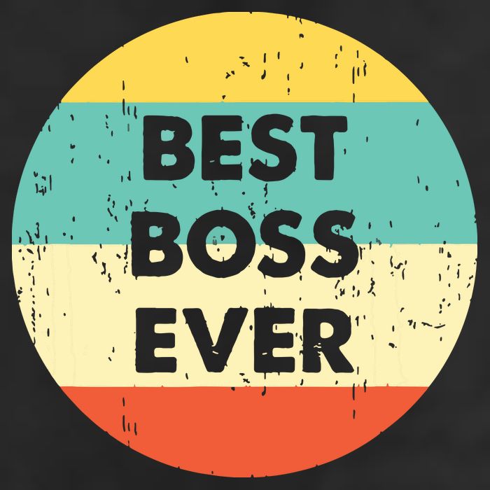 Best Boss Ever 7 Panel Mesh Trucker Snapback Hat