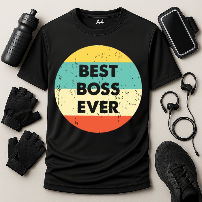 Best Boss Ever Cooling Performance Crew T-Shirt