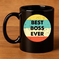 Best Boss Ever 11oz C Handle Ceramic Mug