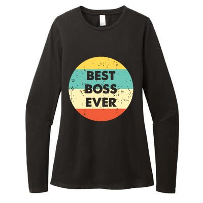 Best Boss Ever Womens CVC Long Sleeve Shirt