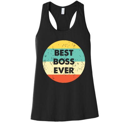 Best Boss Ever Women's Racerback Tank