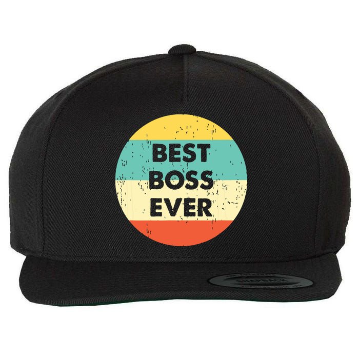 Best Boss Ever Wool Snapback Cap