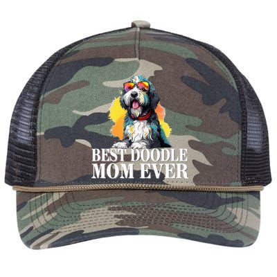 Bernedoodle Retro Rope Trucker Hat Cap