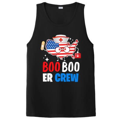 Boo Boo Er Crew American Flag Funny 4th Of July Usa Nurse Great Gift PosiCharge Competitor Tank