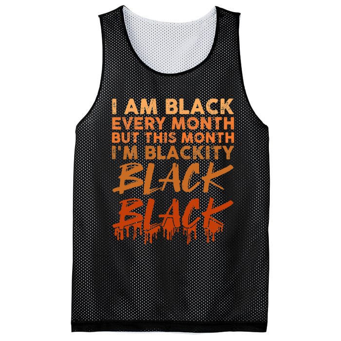 Blackity Black Every Month Black History BHM African Mesh Reversible Basketball Jersey Tank