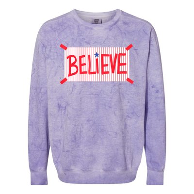 Believe Colorblast Crewneck Sweatshirt