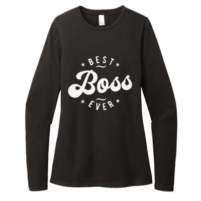 Best Boss Ever Womens CVC Long Sleeve Shirt