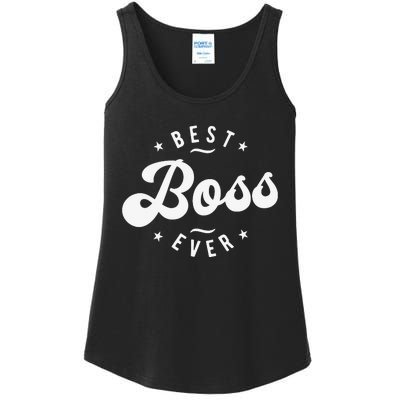 Best Boss Ever Ladies Essential Tank