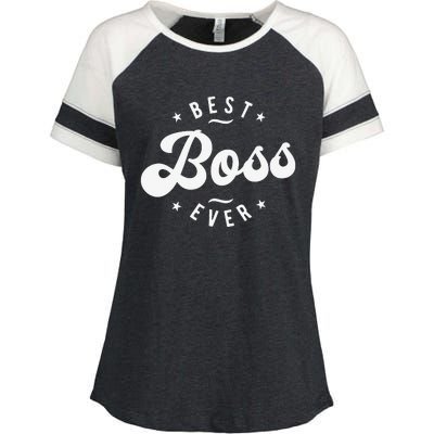 Best Boss Ever Enza Ladies Jersey Colorblock Tee