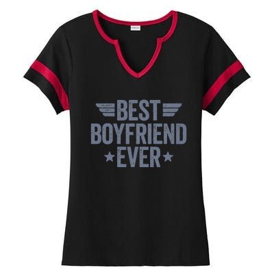 Best Boyfriend Ever Ladies Halftime Notch Neck Tee