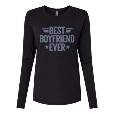 Best Boyfriend Ever Womens Cotton Relaxed Long Sleeve T-Shirt